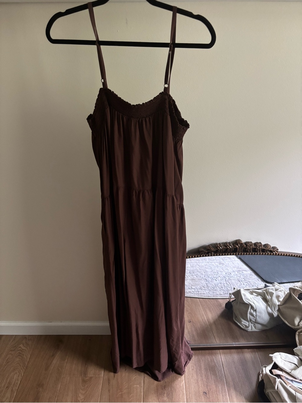 Old Navy Brown Spaghetti-Strap Maxi Dress